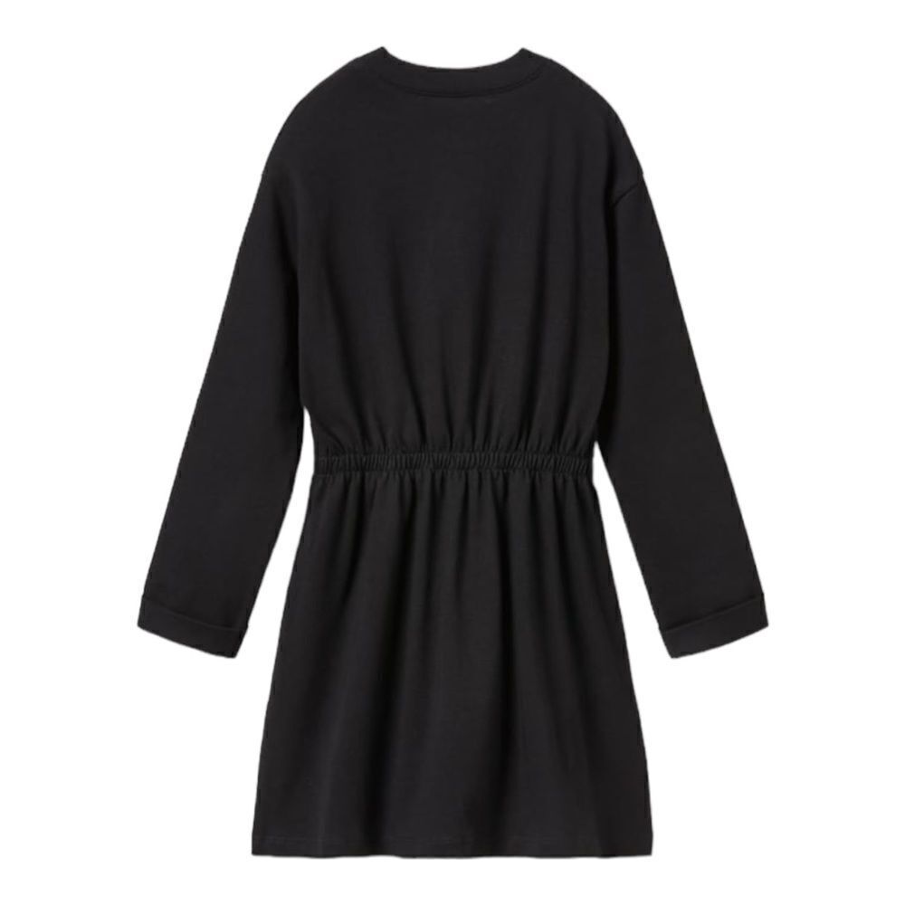 Zara Kids Black Elastic Drawcord Stopper Dress Sizes 6 & 7 NWT Runs Small - Picture 3 of 6